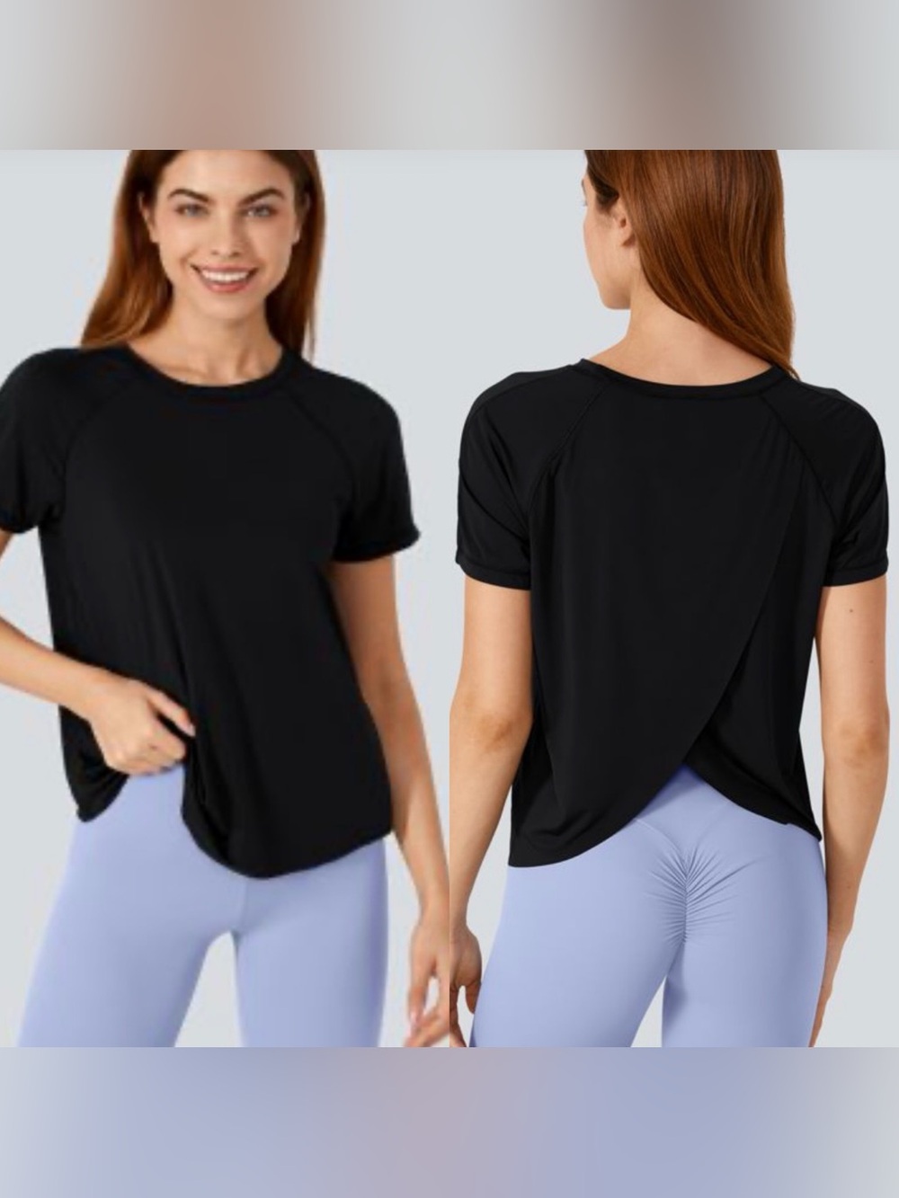 NWT Halara Contrast Mesh Split Hem Short Sleeve InstantCool Sports Top-UPF5o+
XL